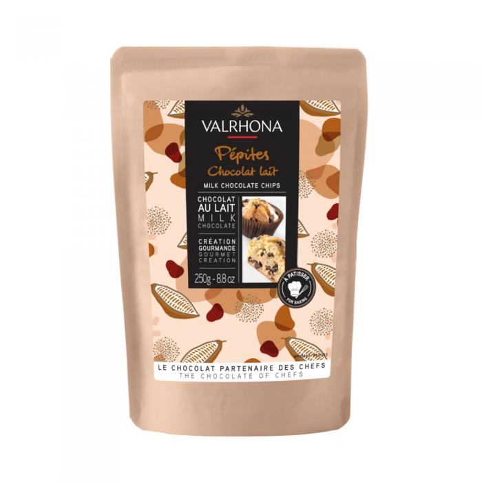 Pepites chocolat lait 32% 250g par Valrhona