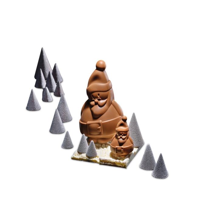 Moule pere noel 14 cm par Valrhona