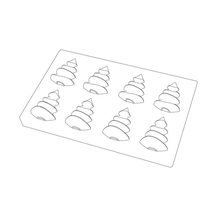 moule petit sapin par valrhona