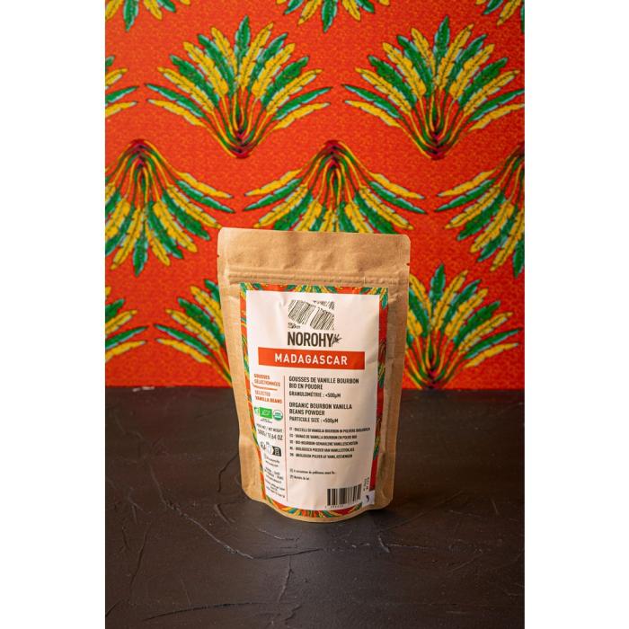 gousses vanille bourbon bio poudre 500g par norohy