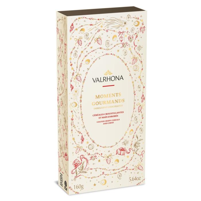 coffret moments gourmands noir lait noel 2026 160 g par valrhona