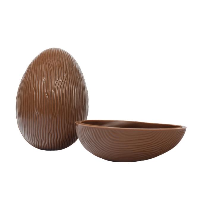 oeuf moulage chocolat au lait 12cm par valrhona