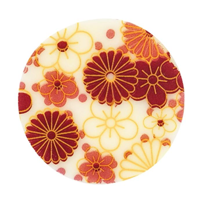 decor rond fleurs roses par chocolatree