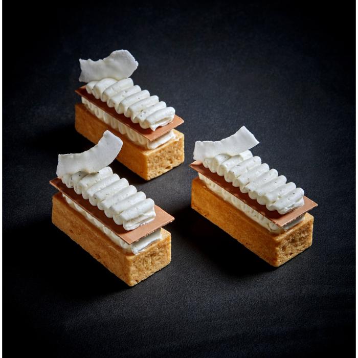 fonds tarte mini rectangles sucres vanille par la rose noire