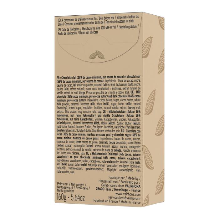 coffret 8 mini tablettes chocolat noir lait 160 g par valrhona