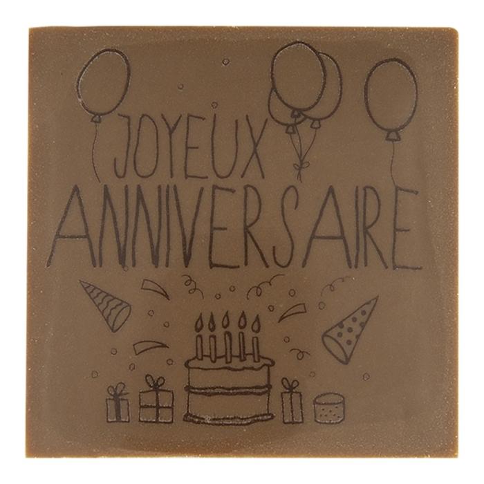 carré joyeux anniversaire par chocolatree