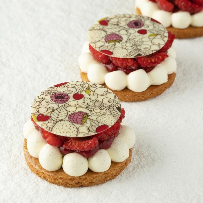 decor rond fruits rouges par chocolatree
