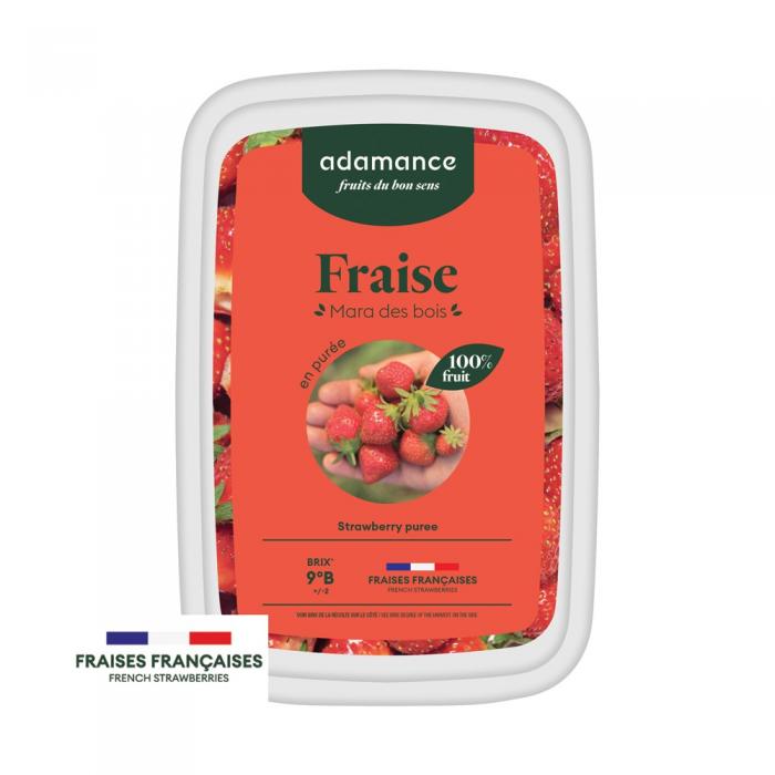 Fraise mara des bois en puree 1kg par Adamance