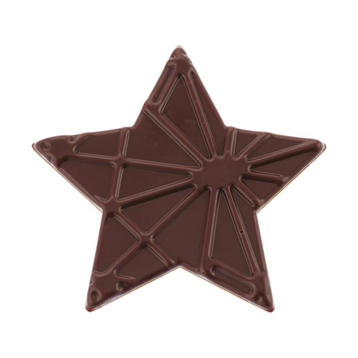 etoile relief noir par chocolatree