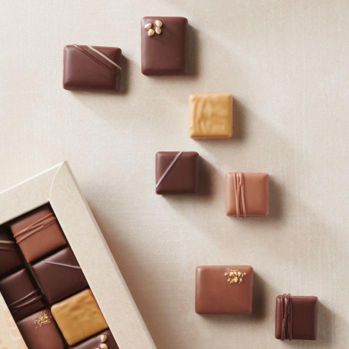 promesse praline amande mais lait par valrhona