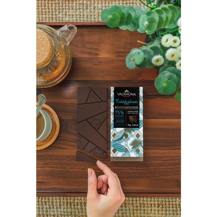 tablette chocolat noir tulakalum 75 par valrhona