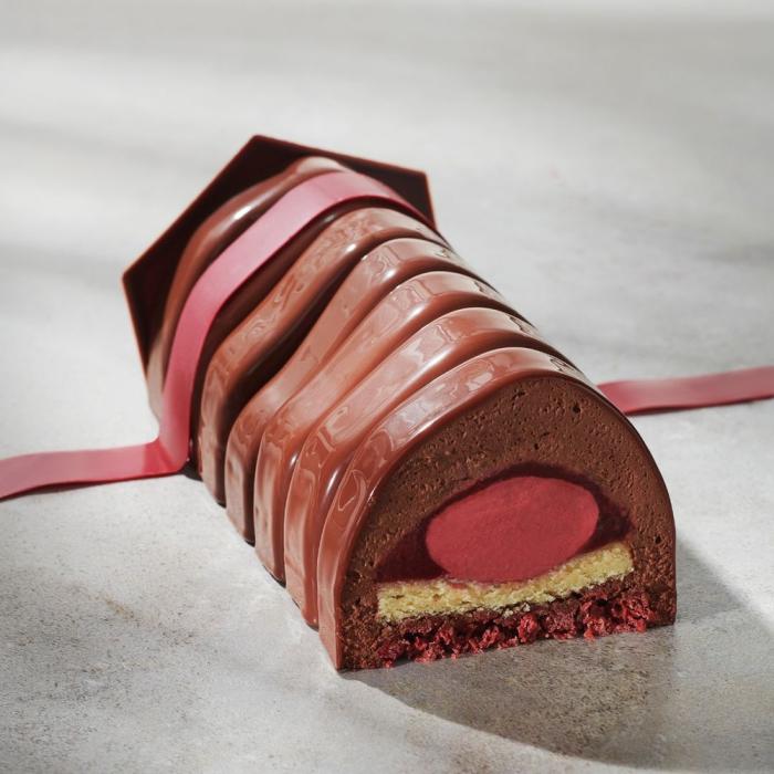 moule buche piano par valrhona