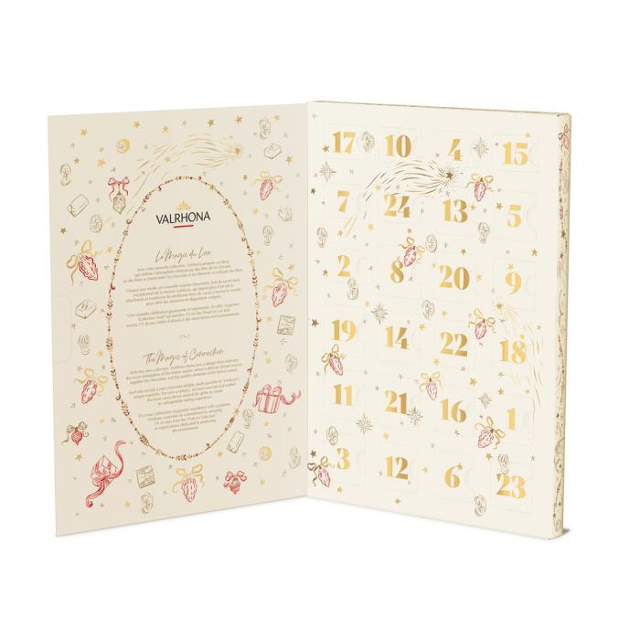 calendrier avent noel 2026 195 g par valrhona