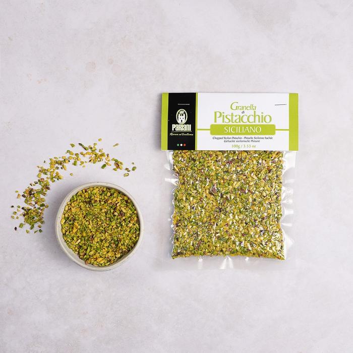 pistaches hachees grains par pariani