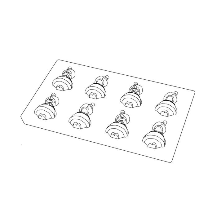 moule petit mere noel par valrhona