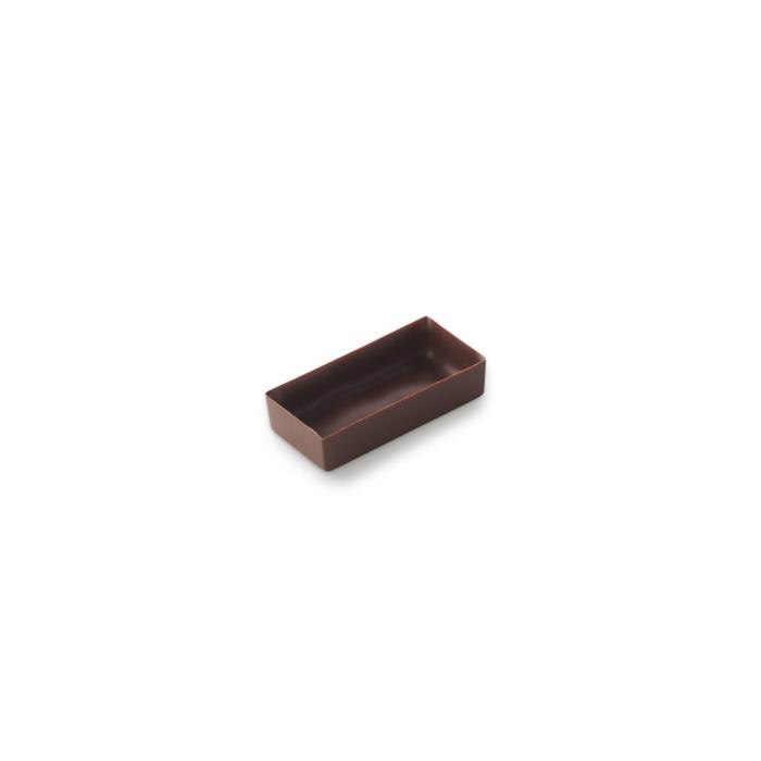 mini rectangles slim chocolat par la rose noire