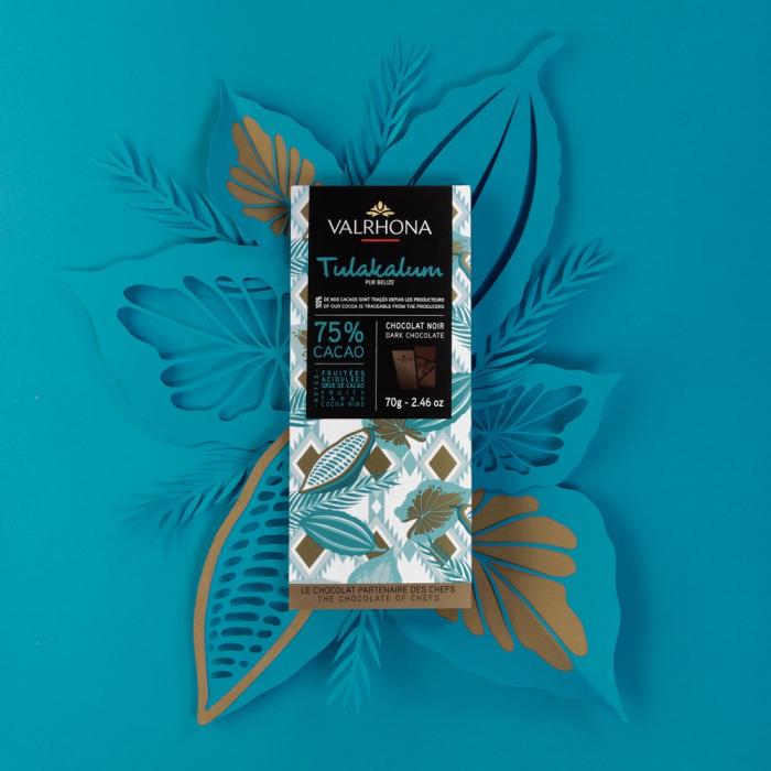 tablette chocolat noir tulakalum 75 par valrhona