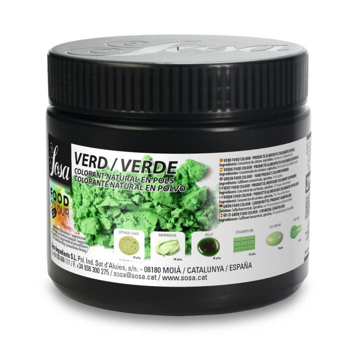 colorant poudre vert 200g par chocolatree