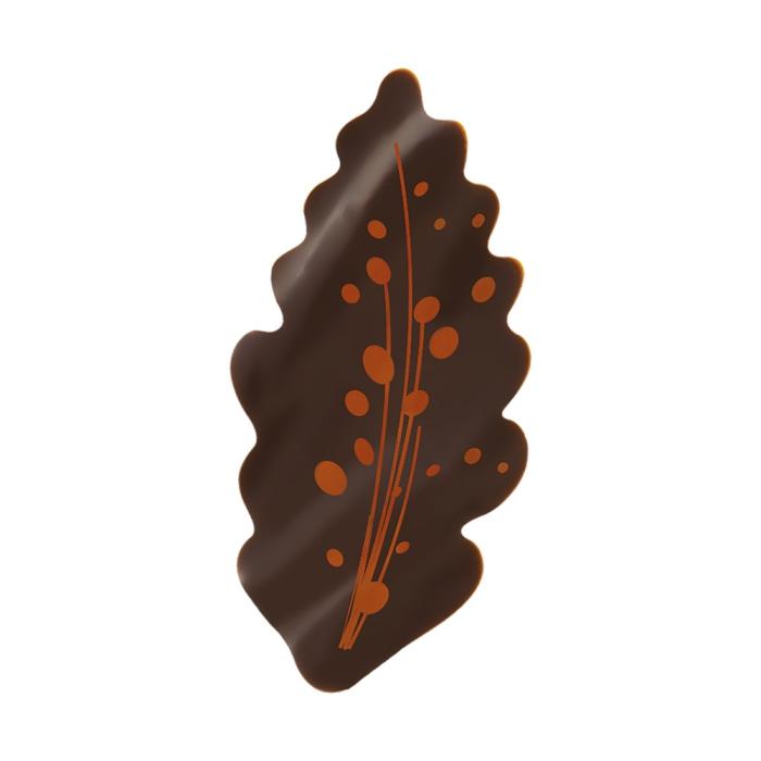 feuille de chaine orange bombee par chocolatree