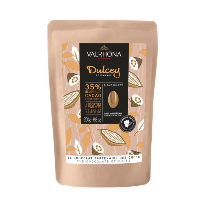 chocolat couleur blonde dulcey 35 par valrhona