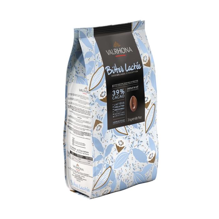chocolat au lait bitter lactee 39 par valrhona