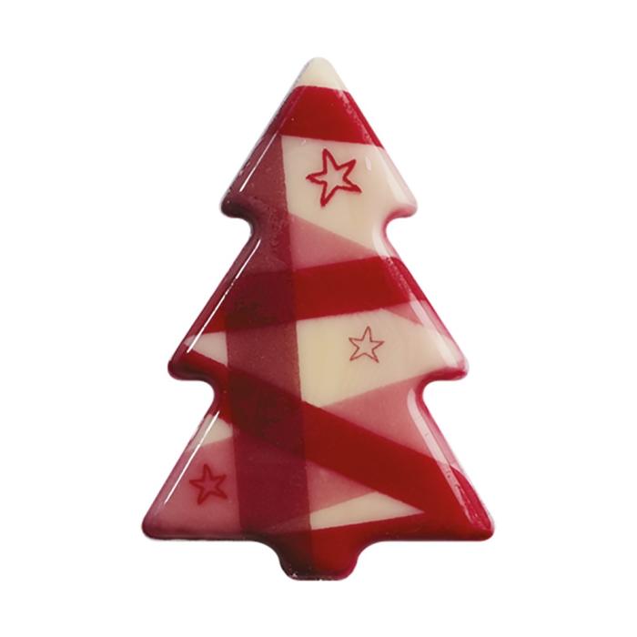 sapin bandes rouges par chocolatree