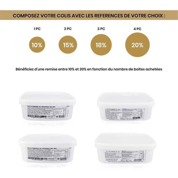 pate amande provence 50 par valrhona