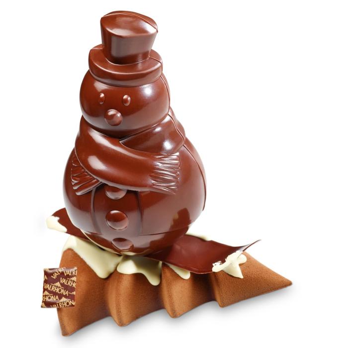 Moule bonhomme de neige par Valrhona