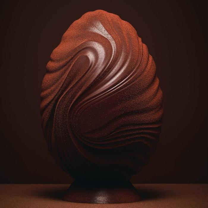 moule oeuf drape par valrhona