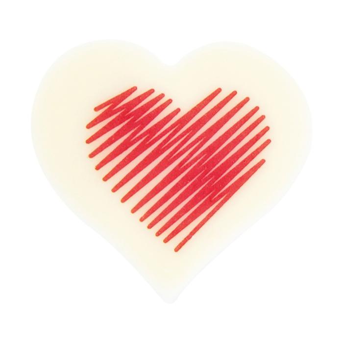 decor coeur crayonne rouge amour par chocolatree