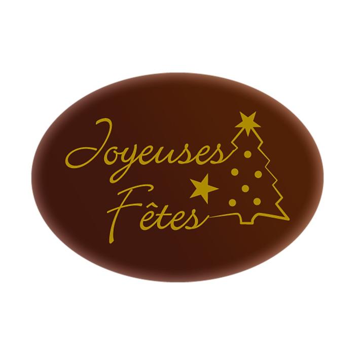 ovale joyeuses faites sapin par chocolatree