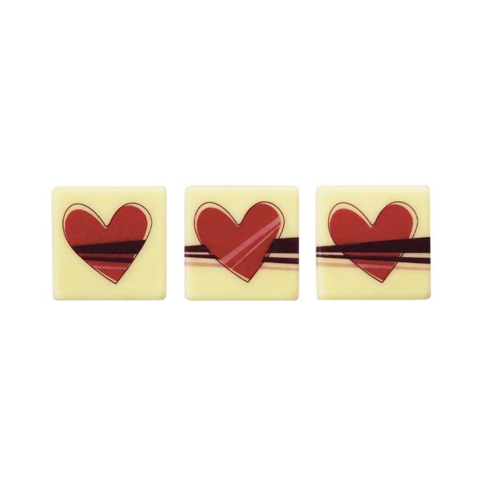 carre cœur amour 3 modèles par chocolatree