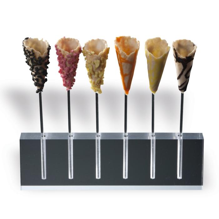 mini cones sucres 6 modeles avec tiges par la rose noire