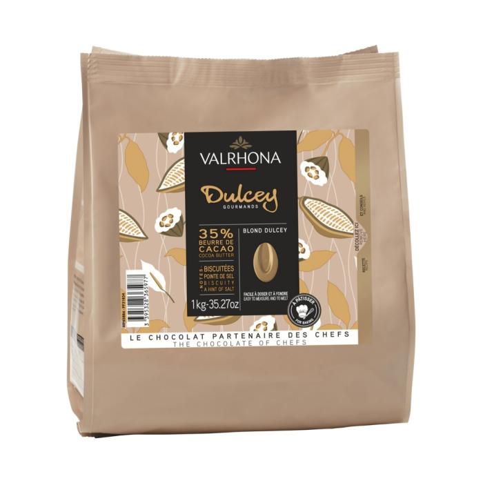 chocolat couleur blonde dulcey 35 par valrhona