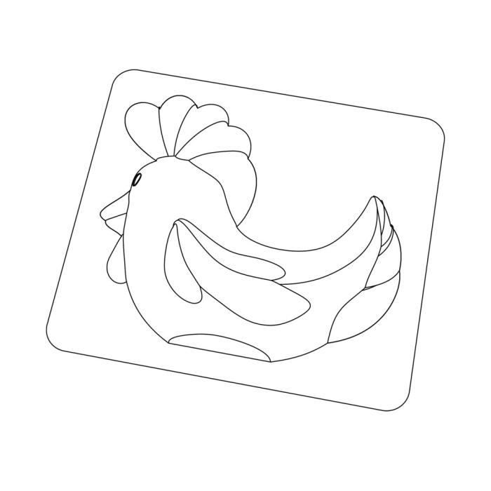 moule poule rock 14cm par valrhona