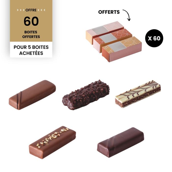 promotion chocobar 5 boites par valrhona