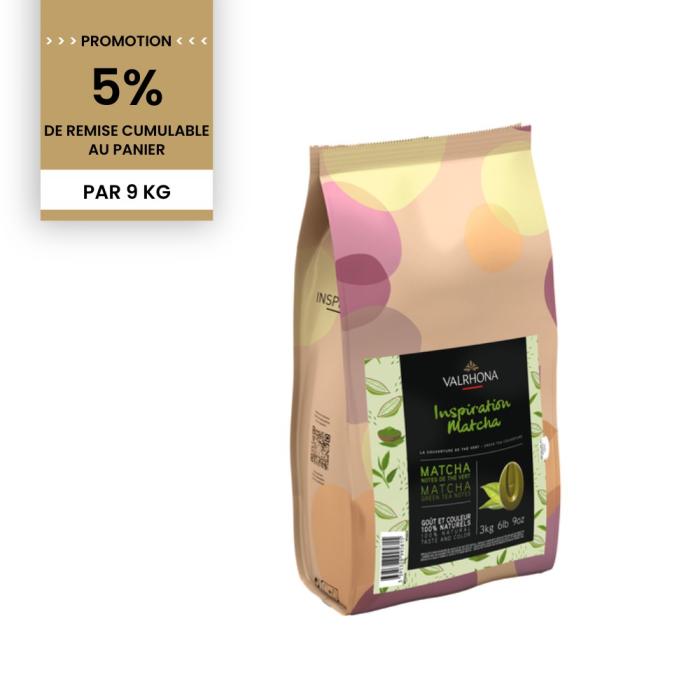 promotion inspiration matcha 9 kg par valrhona