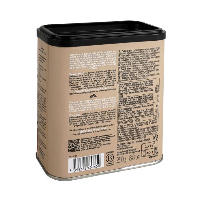 carton cacao poudre 250g par valrhona