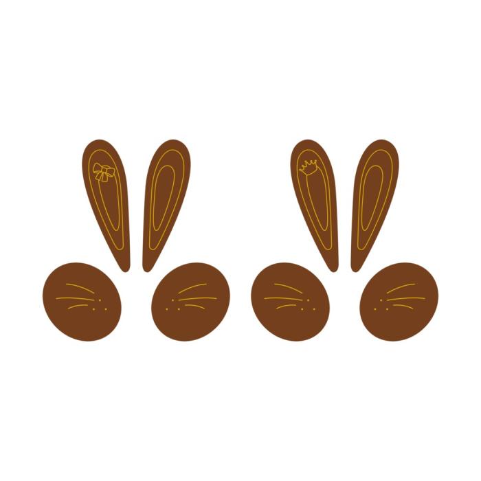 lapin lapine pâques 2 modèles par chocolatree