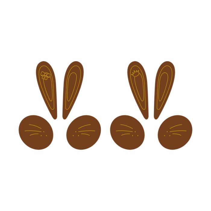 lapin lapine pâques 2 modèles par chocolatree