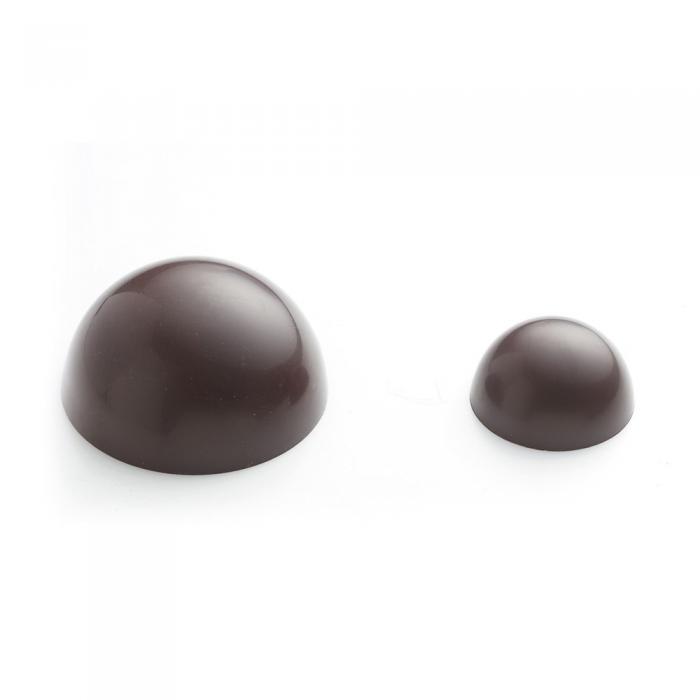 Grands dômes globe chocolat noir par la rose noire