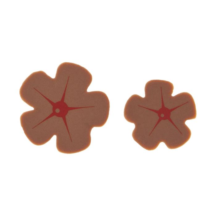 decor fleur lait rouge 2 tailles par chocolatree