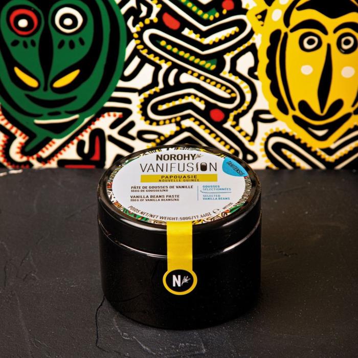 vanifusion pate gousses vanille tahitensis papouasie nouvelle guinee 500g par norohy