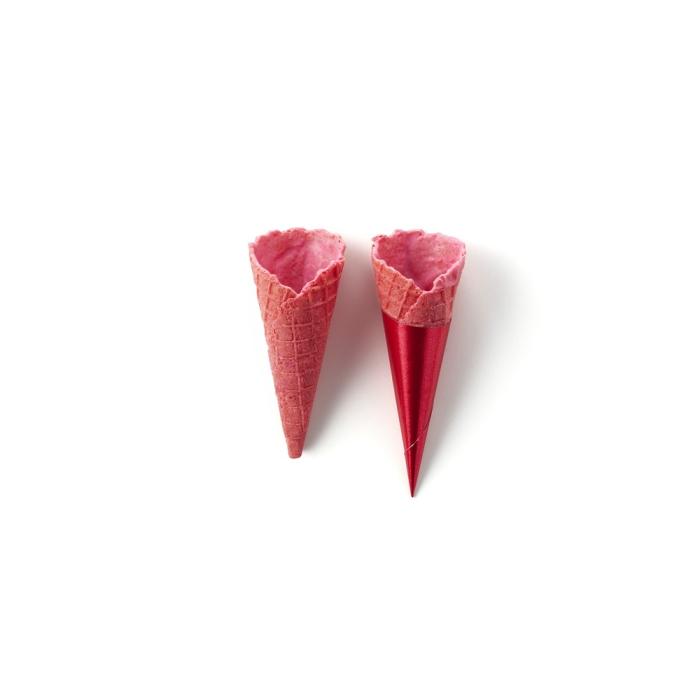 Mini cones sucres fraise par La Rose Noire