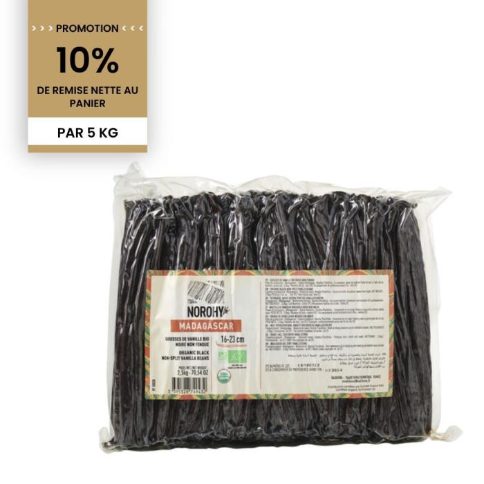 promotion gousse vanille madagascar 5 kg par norohy