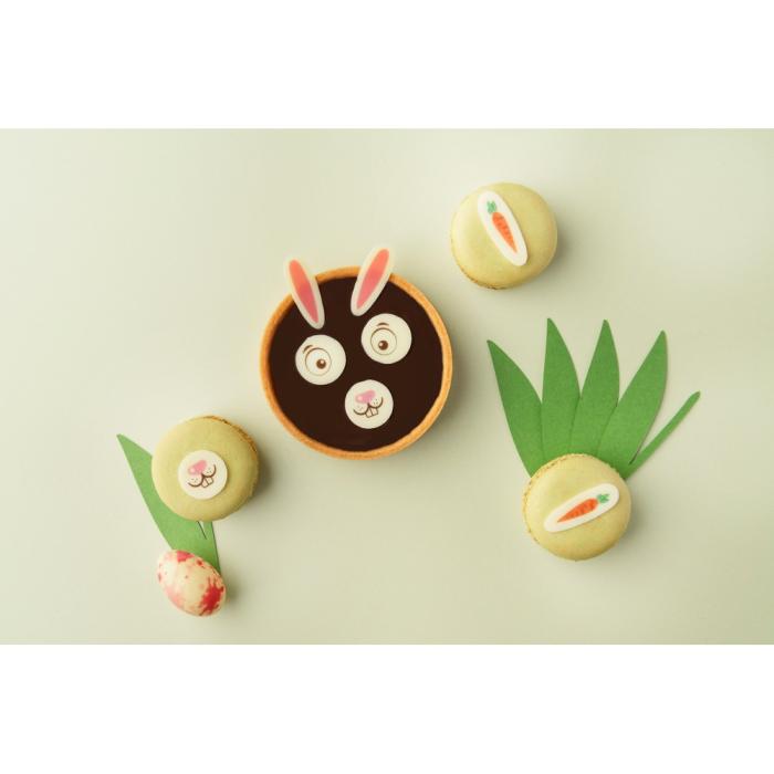 decor rond museau lapin paques par chocolatree