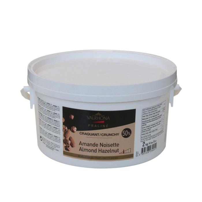 Praline Amande Noisette 50% fruite craquant 2 kg par Valrhona