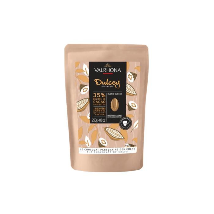 chocolat couleur blonde dulcey 35 par valrhona