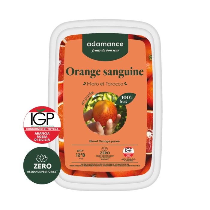 orange sanguineen puree 1kg par adamance