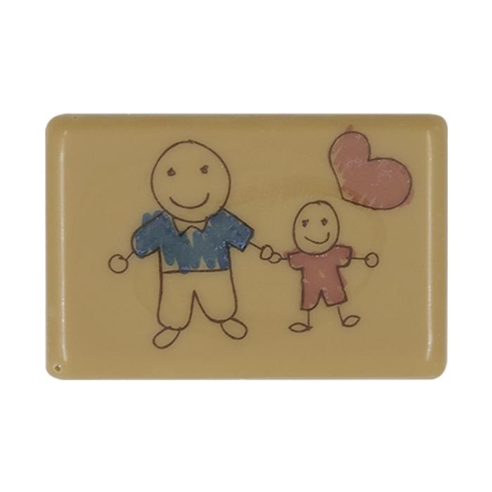 rectangle papa et enfant par chocolatree